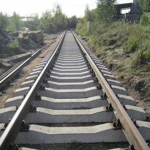 Строительство железобетонных путей необщего пользования в войсковой части 58661-48